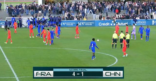 世界杯比赛直播下载-蒙太古杯-刘凯源助攻吴比乐破门 U16国少1比4法国